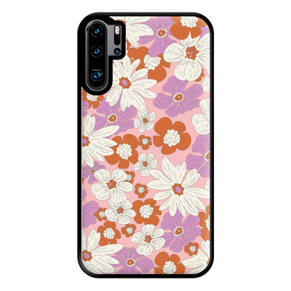 Retro Flowers - Floral Patterns Phone Case for Huawei P30 Pro