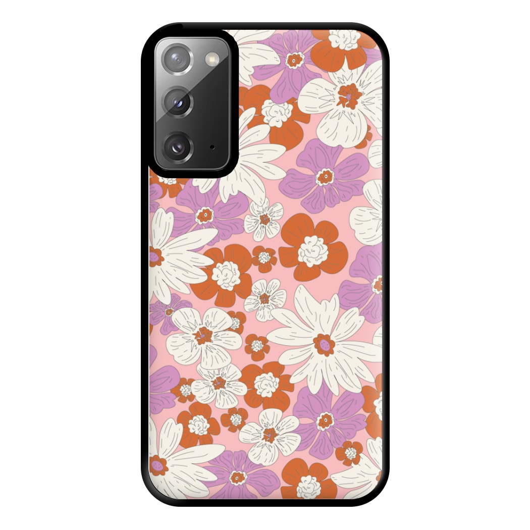 Retro Flowers - Floral Patterns Phone Case for Galaxy Note 20 Ultra