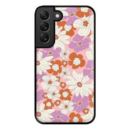 Retro Flowers - Floral Patterns Phone Case for Galaxy S22 Plus