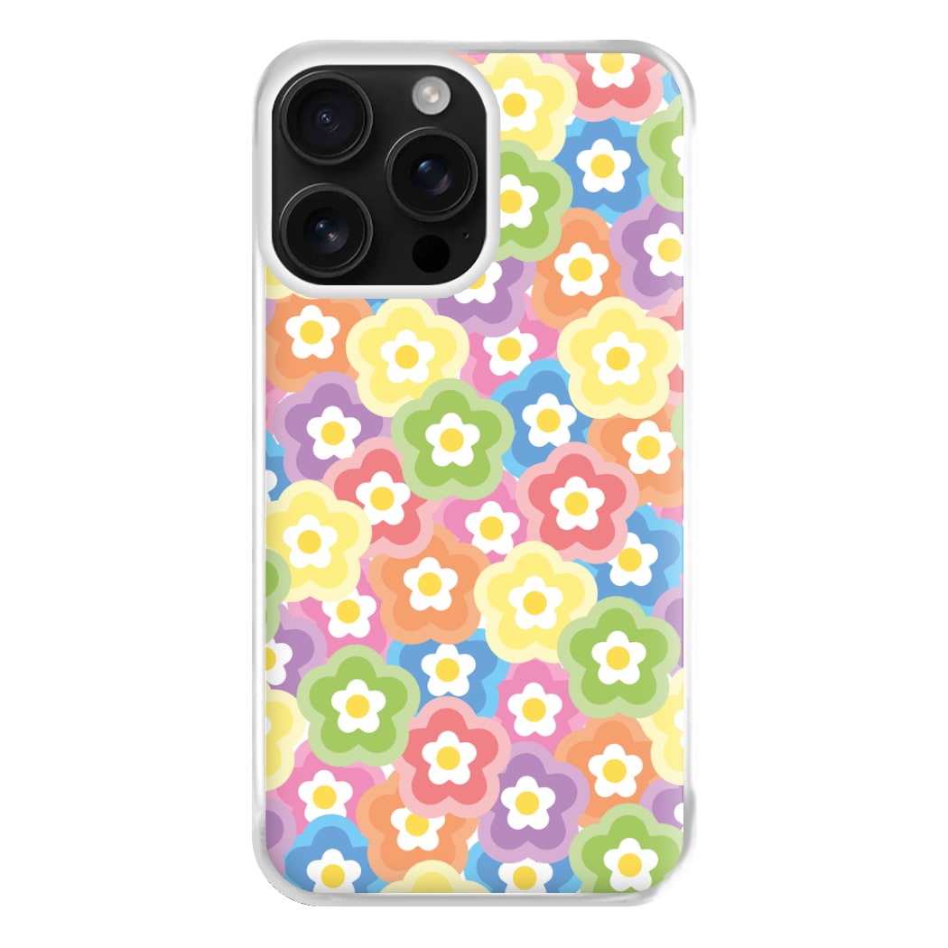 Psychedelic Flowers - Floral Patterns Phone Case