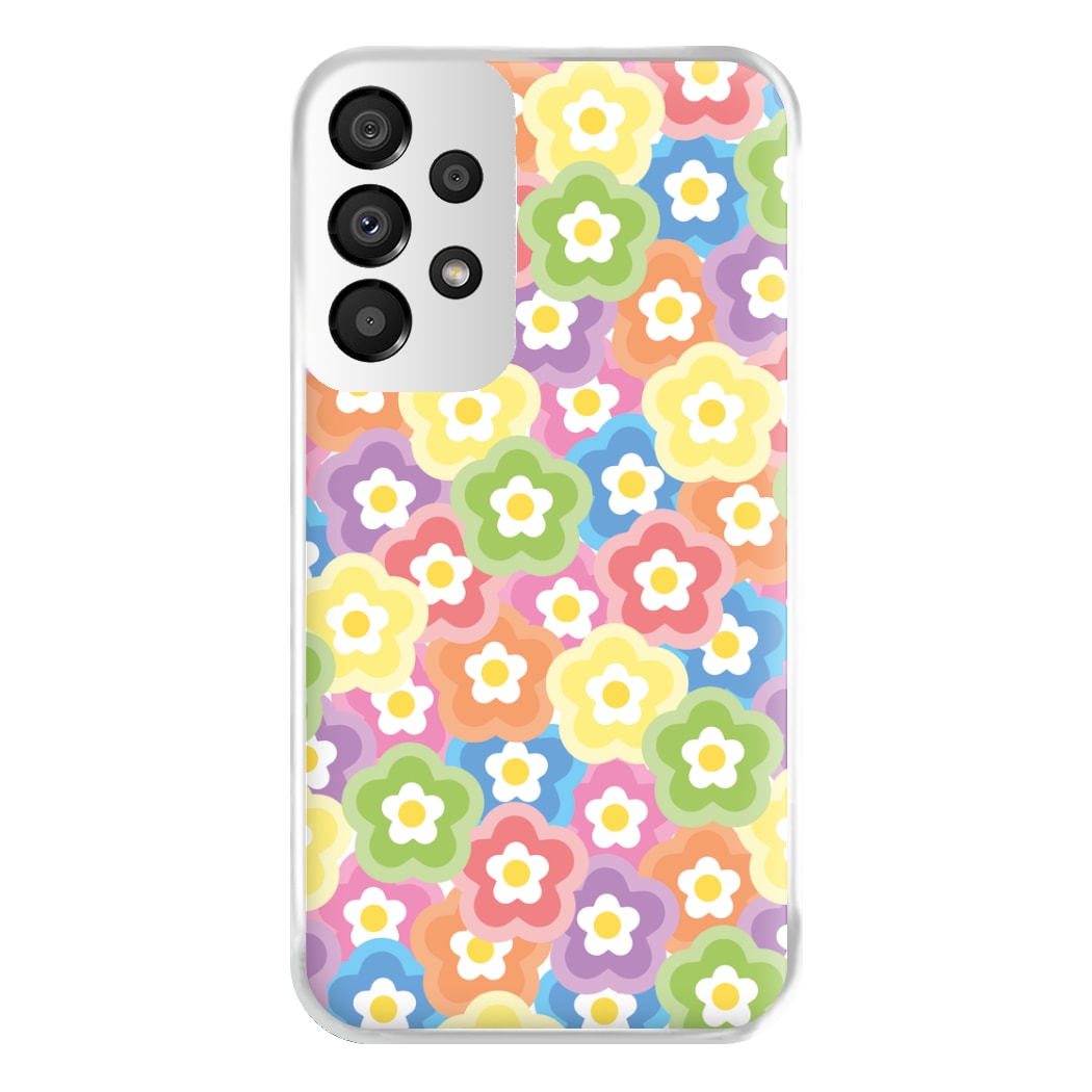 Psychedelic Flowers - Floral Patterns Phone Case for Galaxy A33