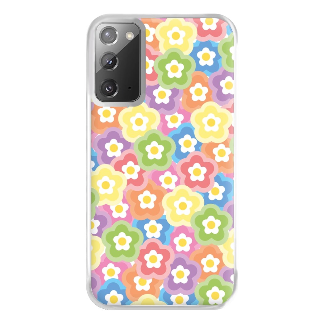 Psychedelic Flowers - Floral Patterns Phone Case for Galaxy Note 20 Ultra