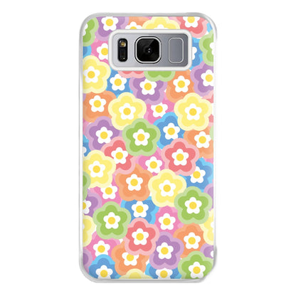 Psychedelic Flowers - Floral Patterns Phone Case for Galaxy S8 Plus