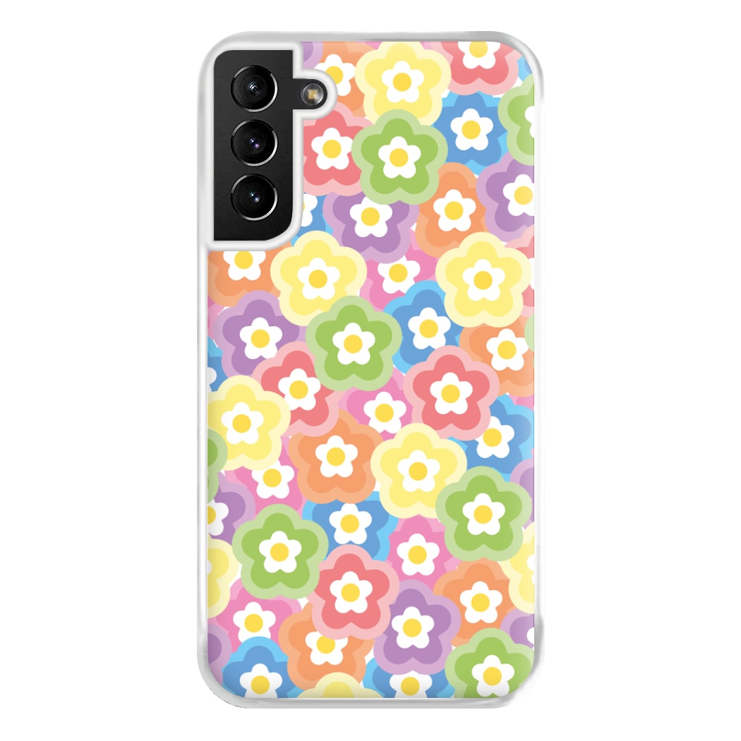 Psychedelic Flowers - Floral Patterns Phone Case for Galaxy S21 Plus