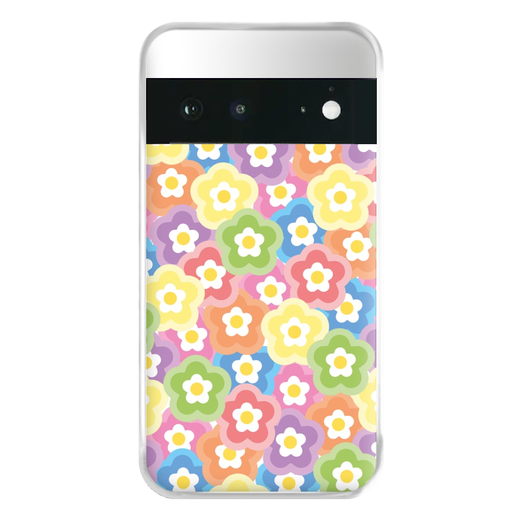 Psychedelic Flowers - Floral Patterns Phone Case for Google Pixel 6a