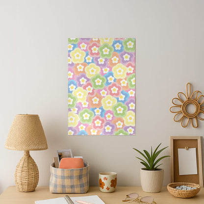 Psychedelic Flowers - Floral Patterns Art Print