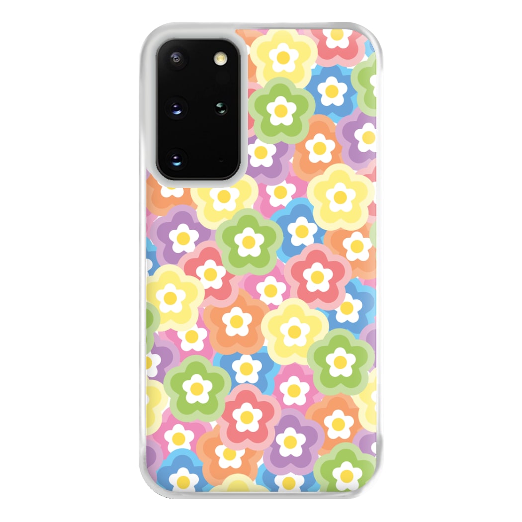 Psychedelic Flowers - Floral Patterns Phone Case for Galaxy S20 Plus