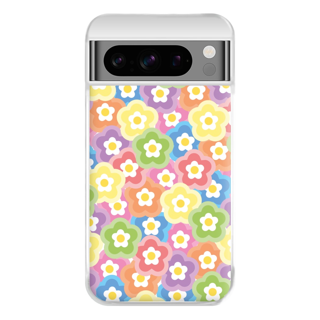 Psychedelic Flowers - Floral Patterns Phone Case for Google Pixel 8 Pro