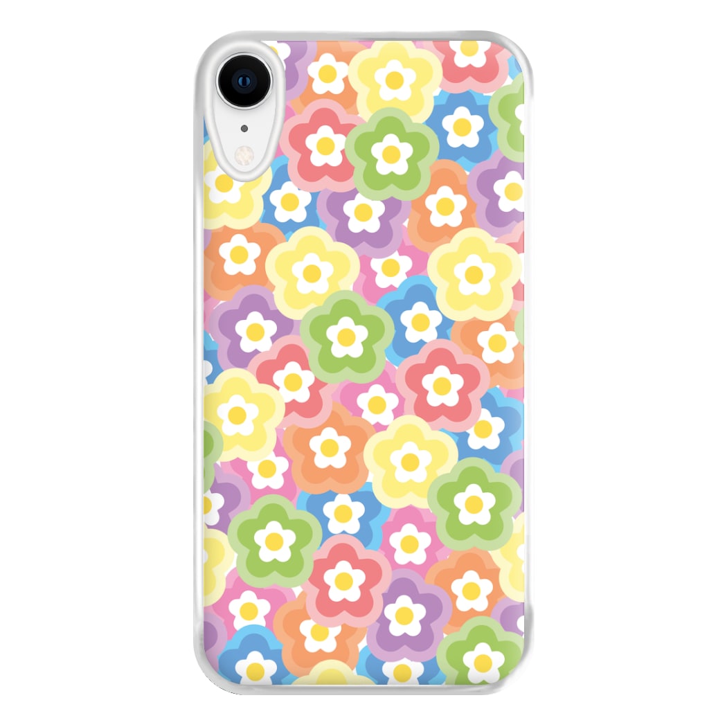 Psychedelic Flowers - Floral Patterns Phone Case for iPhone XR