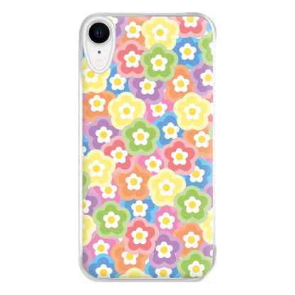 Psychedelic Flowers - Floral Patterns Phone Case for iPhone XR