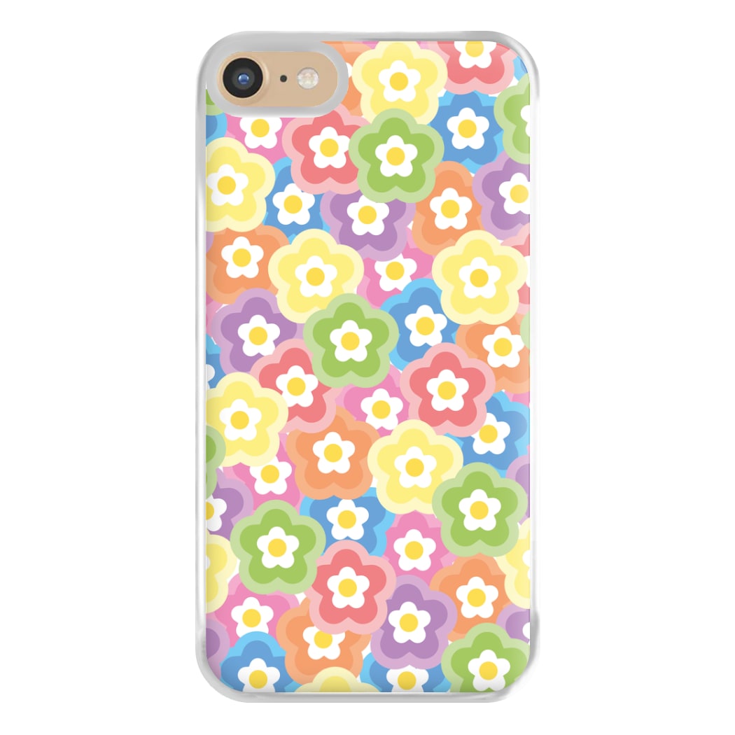 Psychedelic Flowers - Floral Patterns Phone Case for iPhone 6 / 7 / 8 / SE