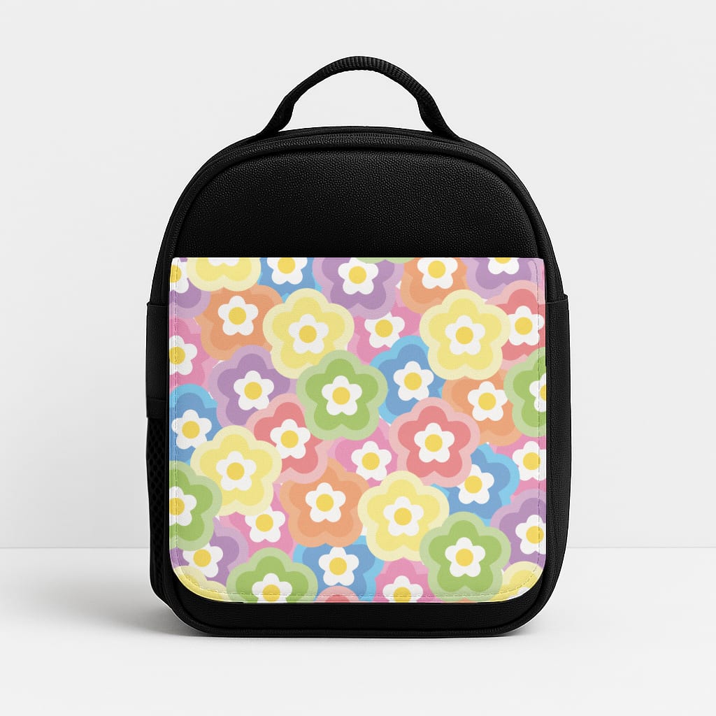 Psychedelic Flowers - Floral Patterns Insulated Lunchbox