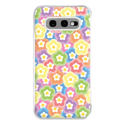 Psychedelic Flowers - Floral Patterns Phone Case for Galaxy S10e