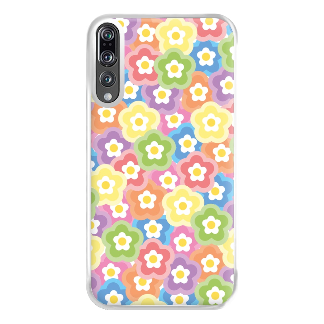 Psychedelic Flowers - Floral Patterns Phone Case for Huawei P20 Pro