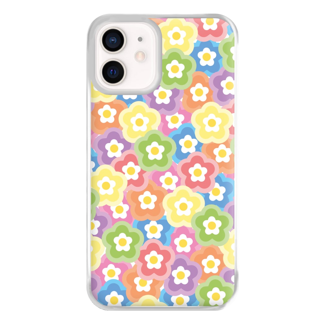 Psychedelic Flowers - Floral Patterns Phone Case for iPhone 13 Mini