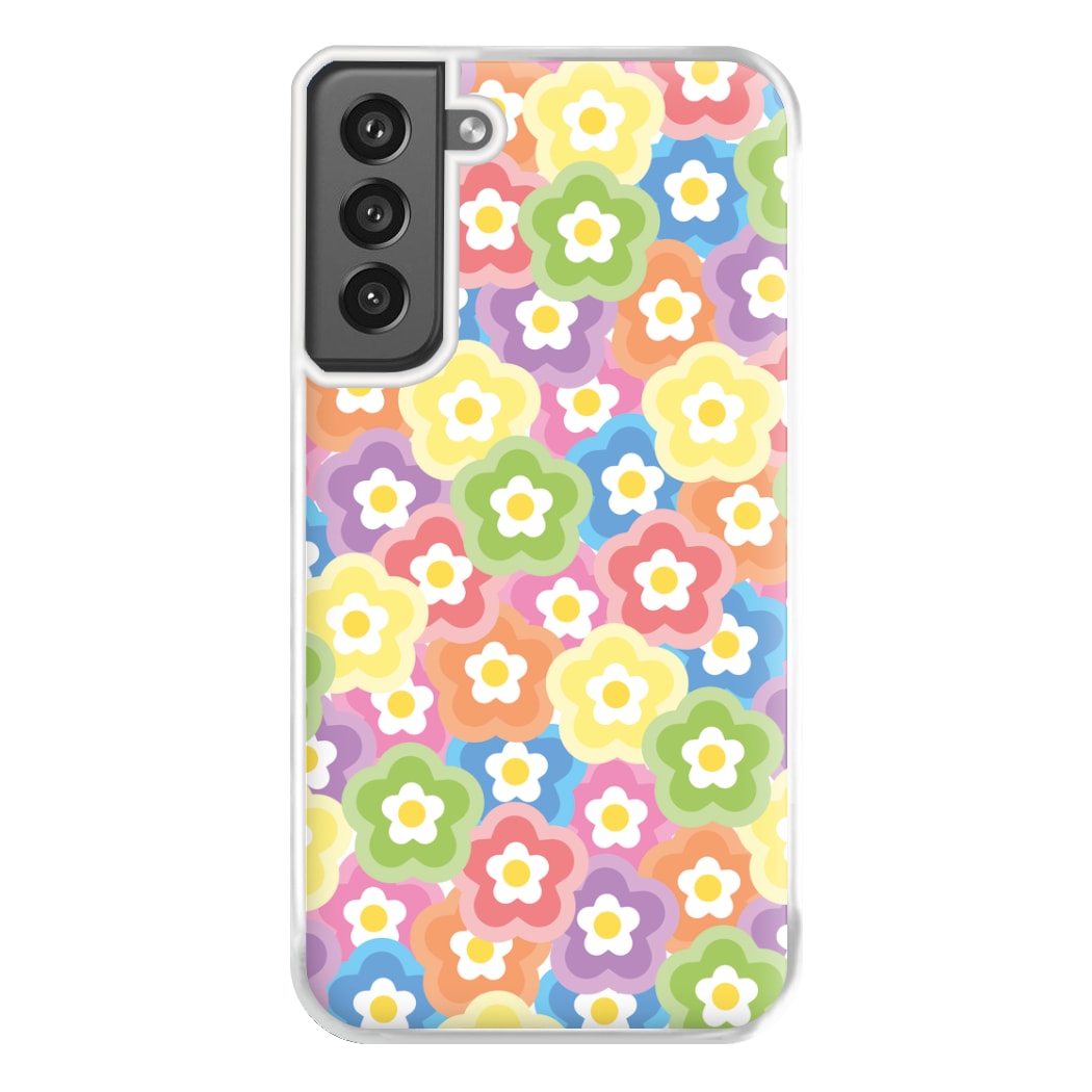 Psychedelic Flowers - Floral Patterns Phone Case for Galaxy S21FE