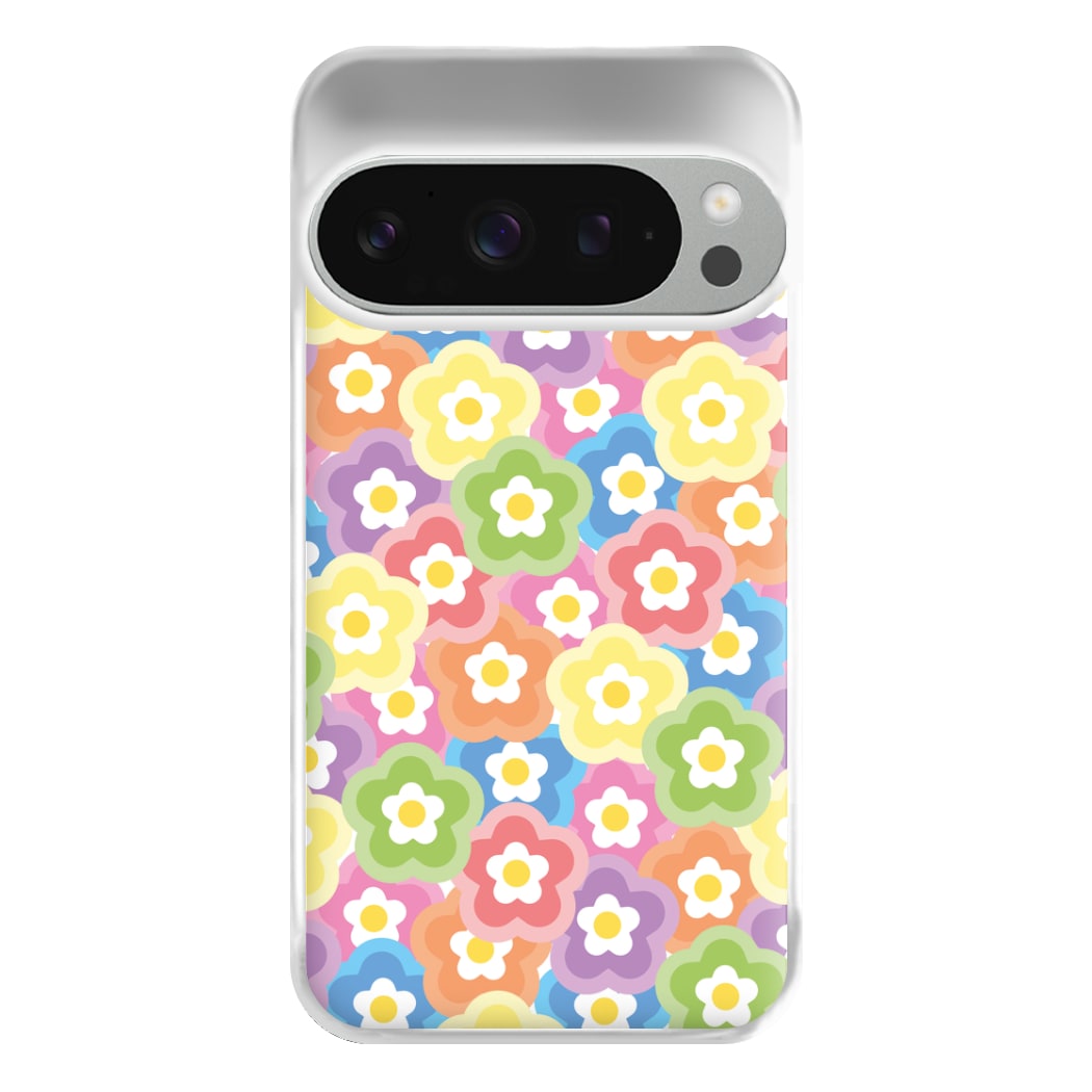 Psychedelic Flowers - Floral Patterns Phone Case for Google Pixel 9 Pro XL