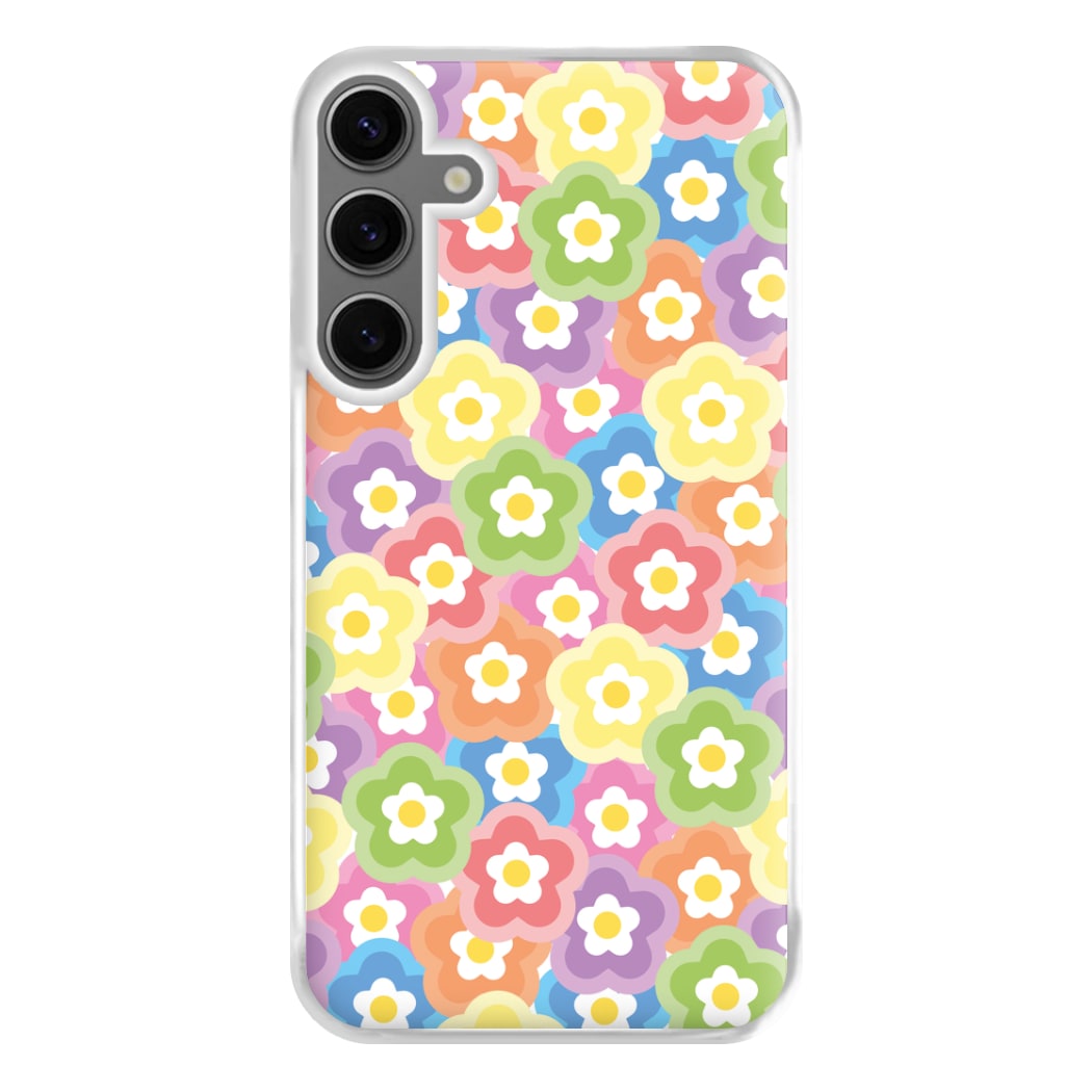 Psychedelic Flowers - Floral Patterns Phone Case for Galaxy S24FE