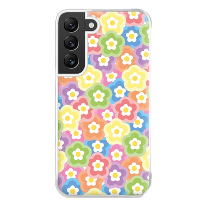 Psychedelic Flowers - Floral Patterns Phone Case for Galaxy S22 Plus