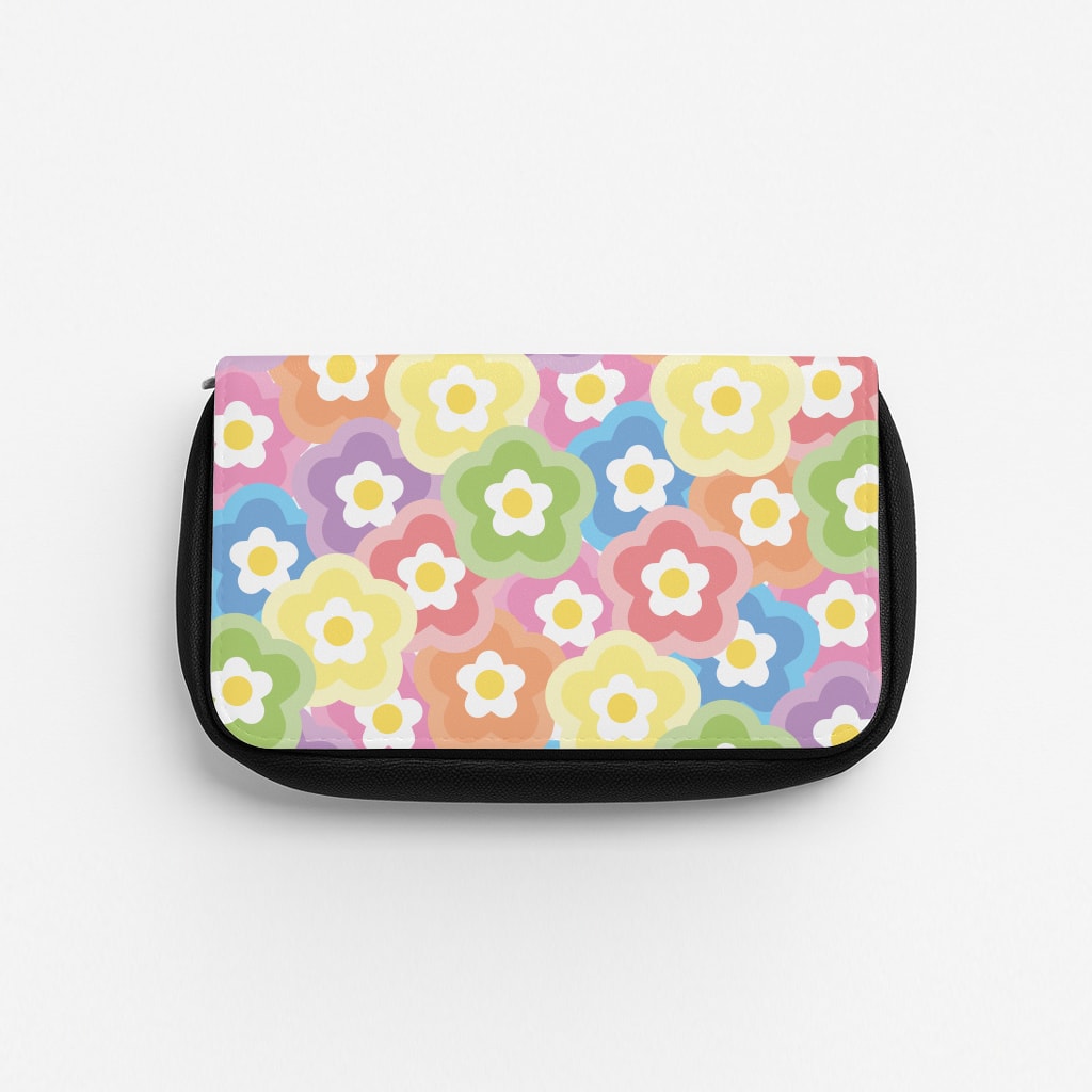 Psychedelic Flowers - Floral Patterns Pencil Case