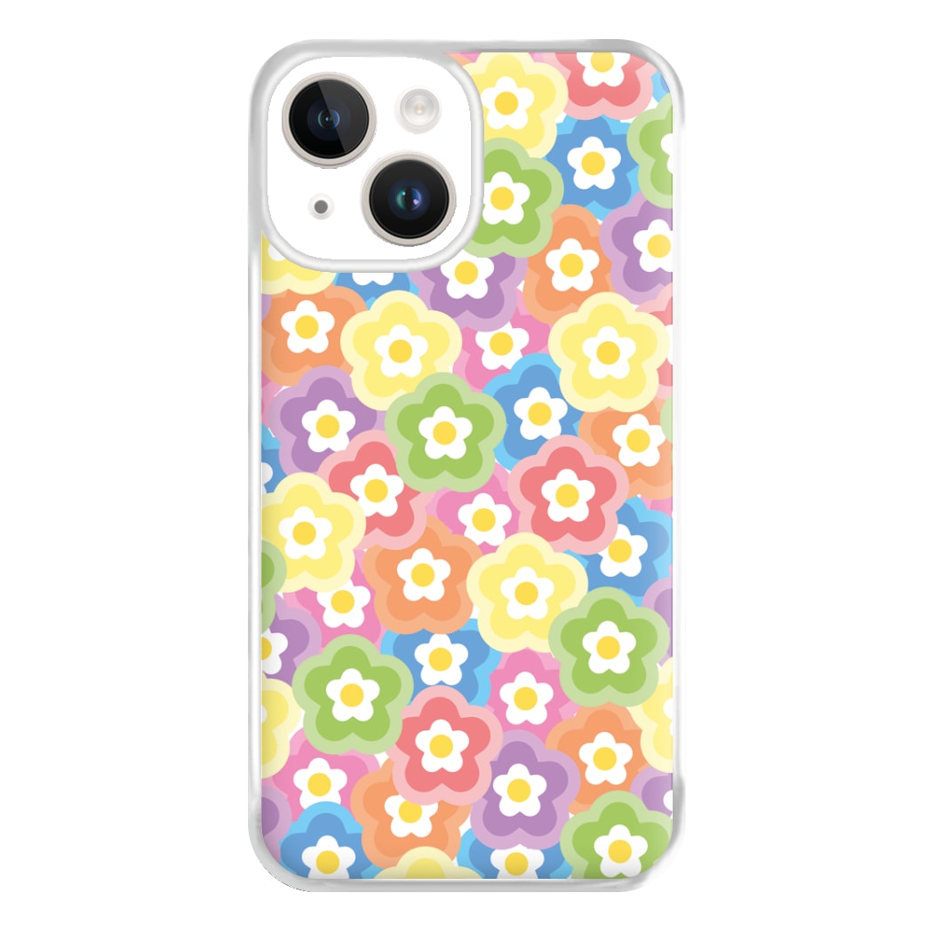 Psychedelic Flowers - Floral Patterns Phone Case for iPhone 14