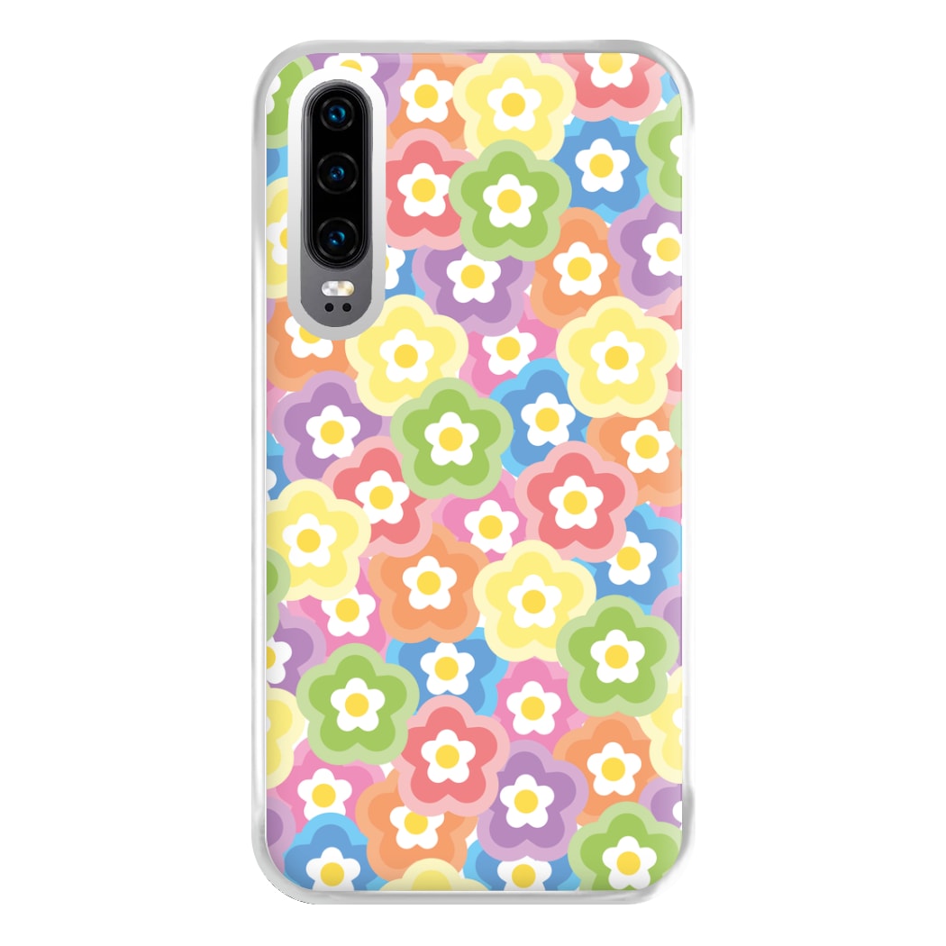 Psychedelic Flowers - Floral Patterns Phone Case for Huawei P30