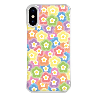 Psychedelic Flowers - Floral Patterns Phone Case for iPhone XS Max