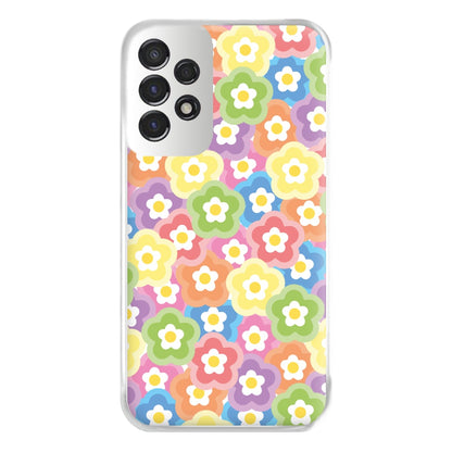 Psychedelic Flowers - Floral Patterns Phone Case for Galaxy A53