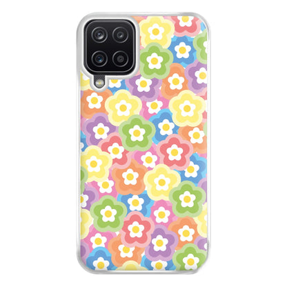 Psychedelic Flowers - Floral Patterns Phone Case for Galaxy A12