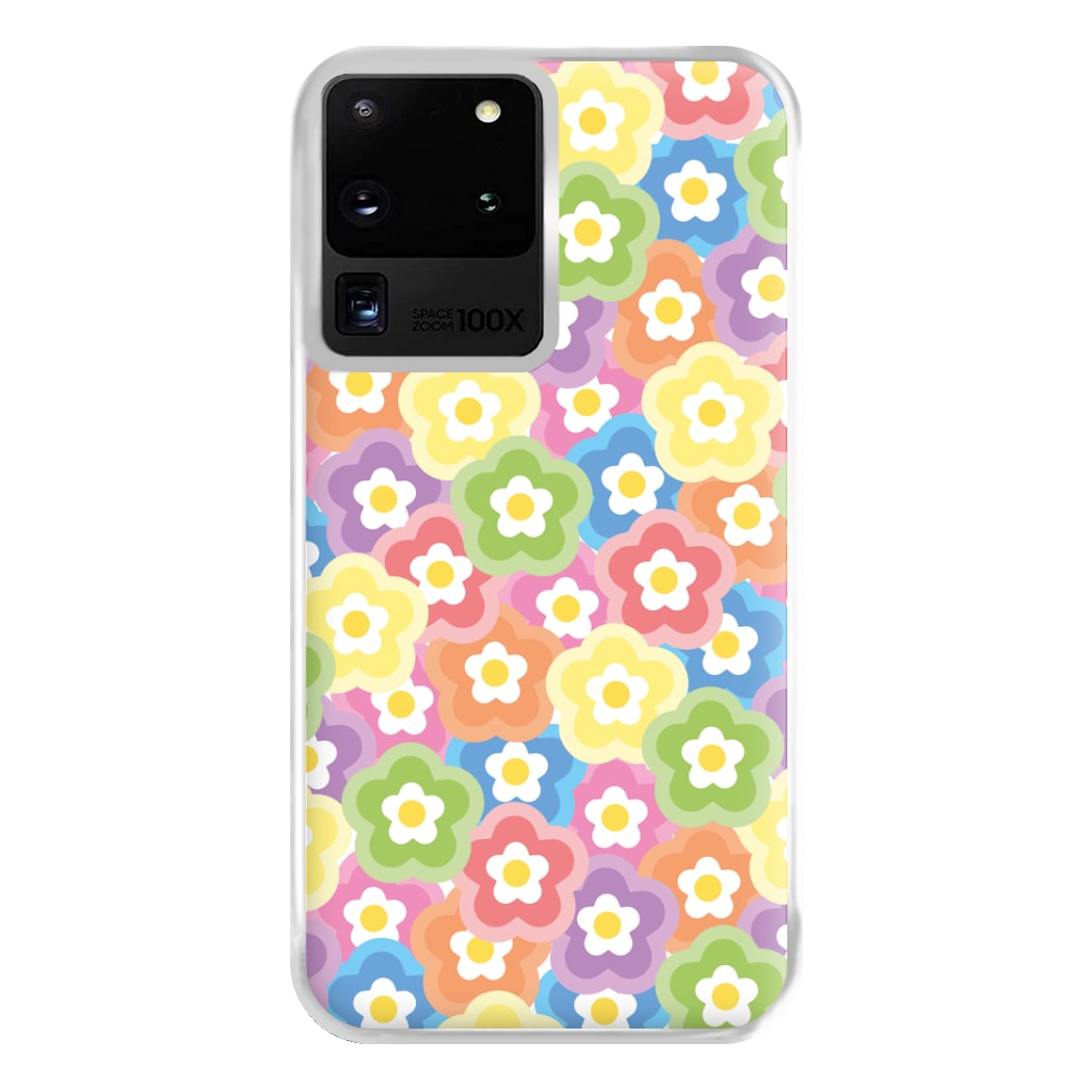 Psychedelic Flowers - Floral Patterns Phone Case for Galaxy S20 Ultra