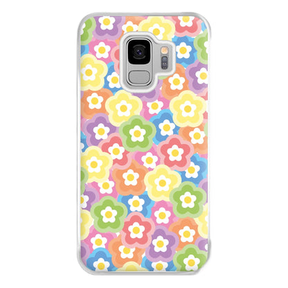 Psychedelic Flowers - Floral Patterns Phone Case for Galaxy S9 Plus