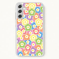 Psychedelic Flowers - Floral Patterns Phone Case for Galaxy A17