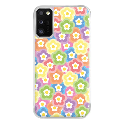 Psychedelic Flowers - Floral Patterns Phone Case for Galaxy A41