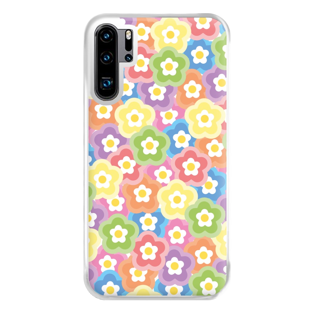 Psychedelic Flowers - Floral Patterns Phone Case for Huawei P30 Pro