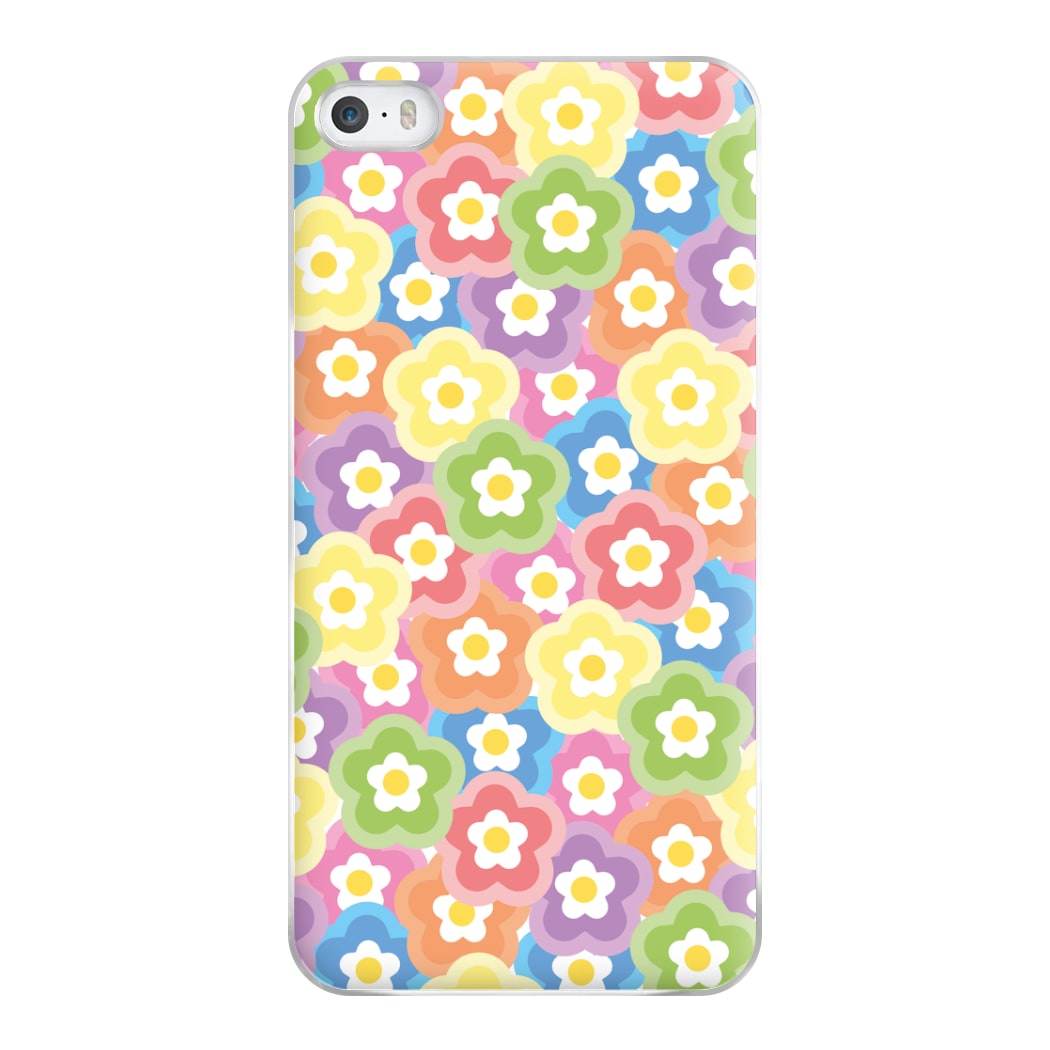 Psychedelic Flowers - Floral Patterns Phone Case for iPhone 5 / 5s / SE 2016