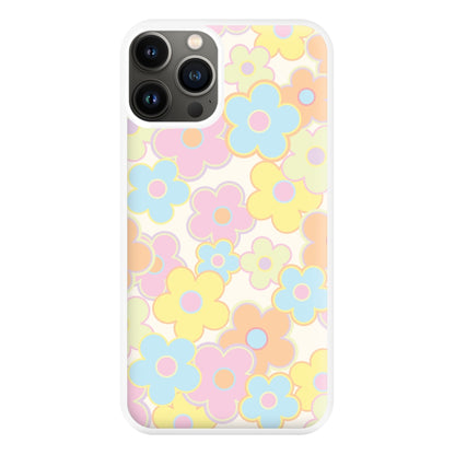 Pastel Abstract Flowers Pattern Phone Case for iPhone 11 Pro Max