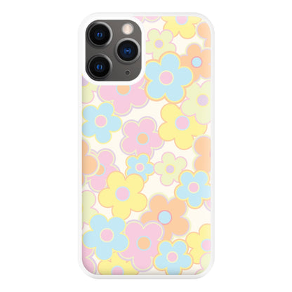 Pastel Abstract Flowers Pattern Phone Case for iPhone 12 Pro Max