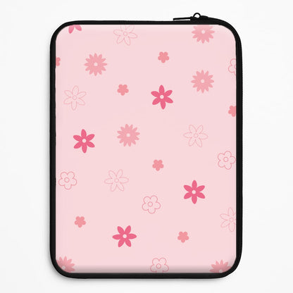 Flower Types Pattern Pink Universal Laptop Sleeve