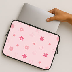 Flower Types Pattern Pink MacBook Case