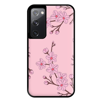 Cherry Blossom Pattern Phone Case for Galaxy S20FE