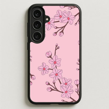 Cherry Blossom Pattern Phone Case for Galaxy S25FE