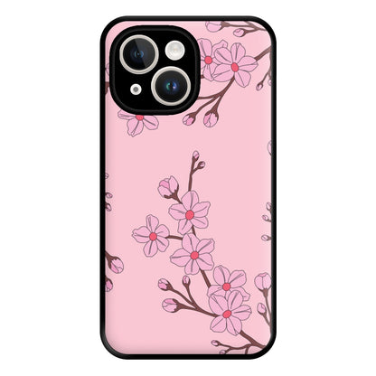 Cherry Blossom Pattern Phone Case for iPhone 14 Plus