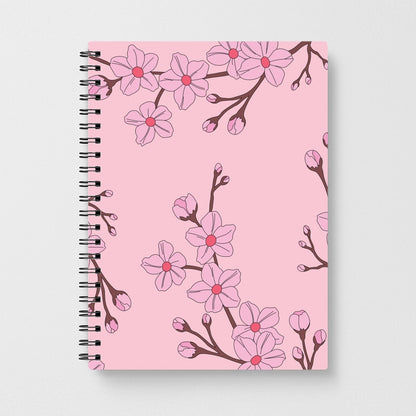 Cherry Blossom Pattern Notebook