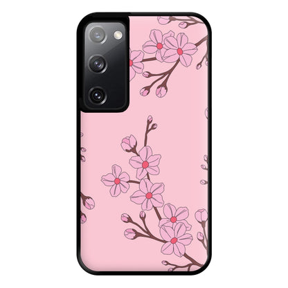 Cherry Blossom Pattern Phone Case for Galaxy S20