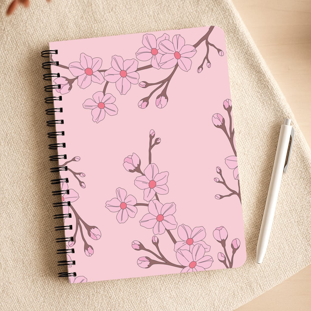 Cherry Blossom Pattern Notepad