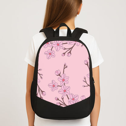 Cherry Blossom Pattern Large School Bag