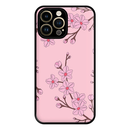 Cherry Blossom Pattern Phone Case for iPhone 14 Pro Max