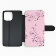 Cherry Blossom Pattern Flip / Wallet Phone Case 2