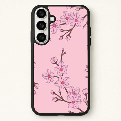 Cherry Blossom Pattern Phone Case for Galaxy S26
