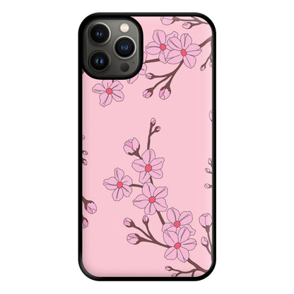 Cherry Blossom Pattern Phone Case for iPhone 13